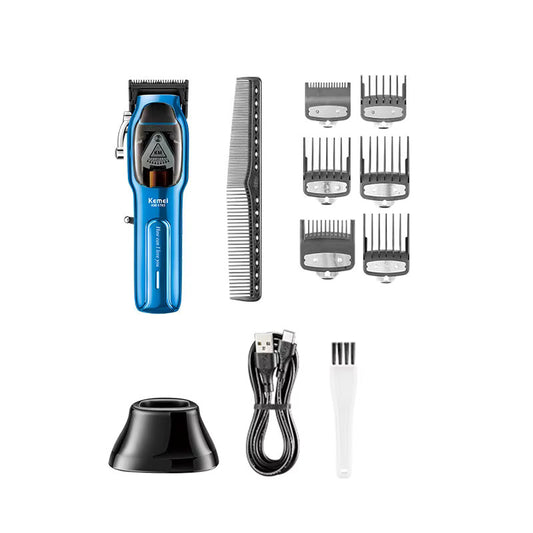 Kemei Orignal KM-1763 Professional Hair Trimmer USB Rechargeable High Quality Barber Hair Cutting Electric Clippers 10W